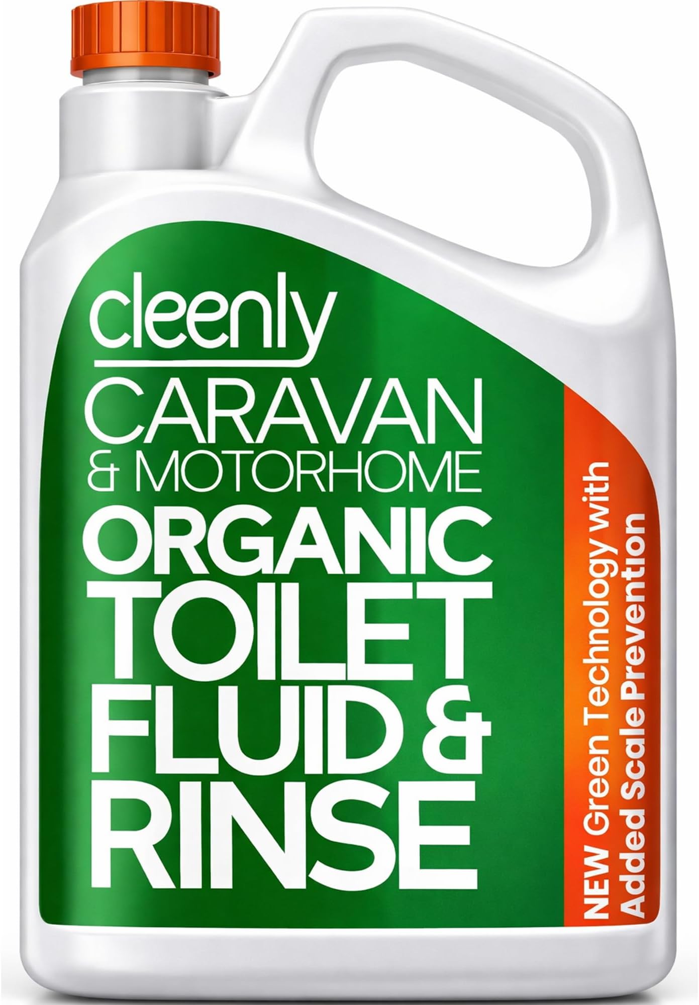Organic Toilet Fluid Rinse Green Solution Cleaner 2L for Caravan and Motorhomes - Eco-Friendly, Formaldehyde Free - 2 Litres