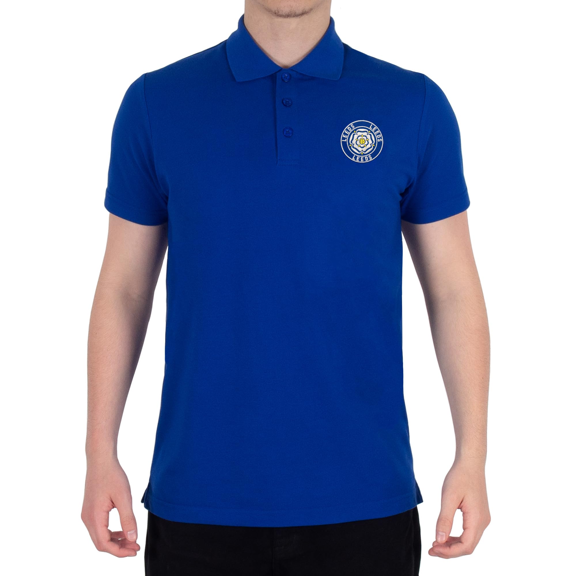 fan originals Leeds Polo Shirt Adults Royal Rose XL