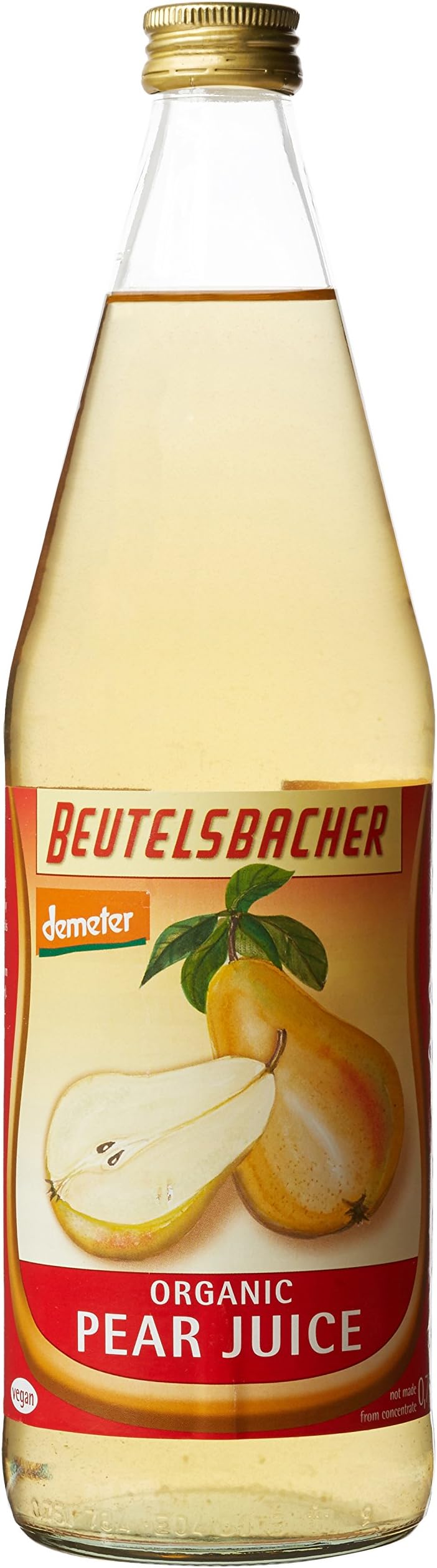 Voelkel Organic Demeter Pear Juice 750 ml (Pack of 6)