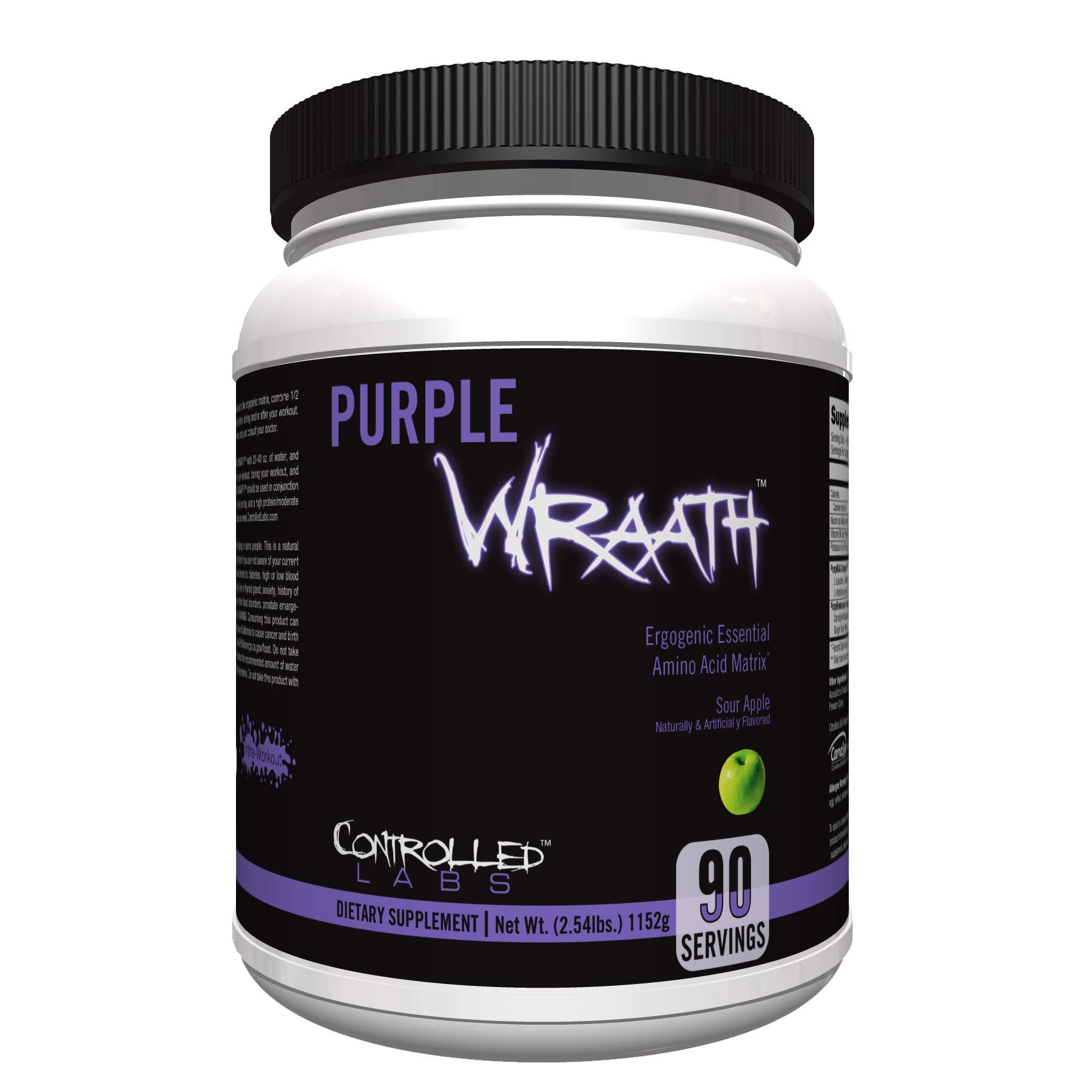 Purple Wraath by Controlled Labs, BCAA and EAA Amino Acid Supplement, with Endurance Blend Intra Wor
