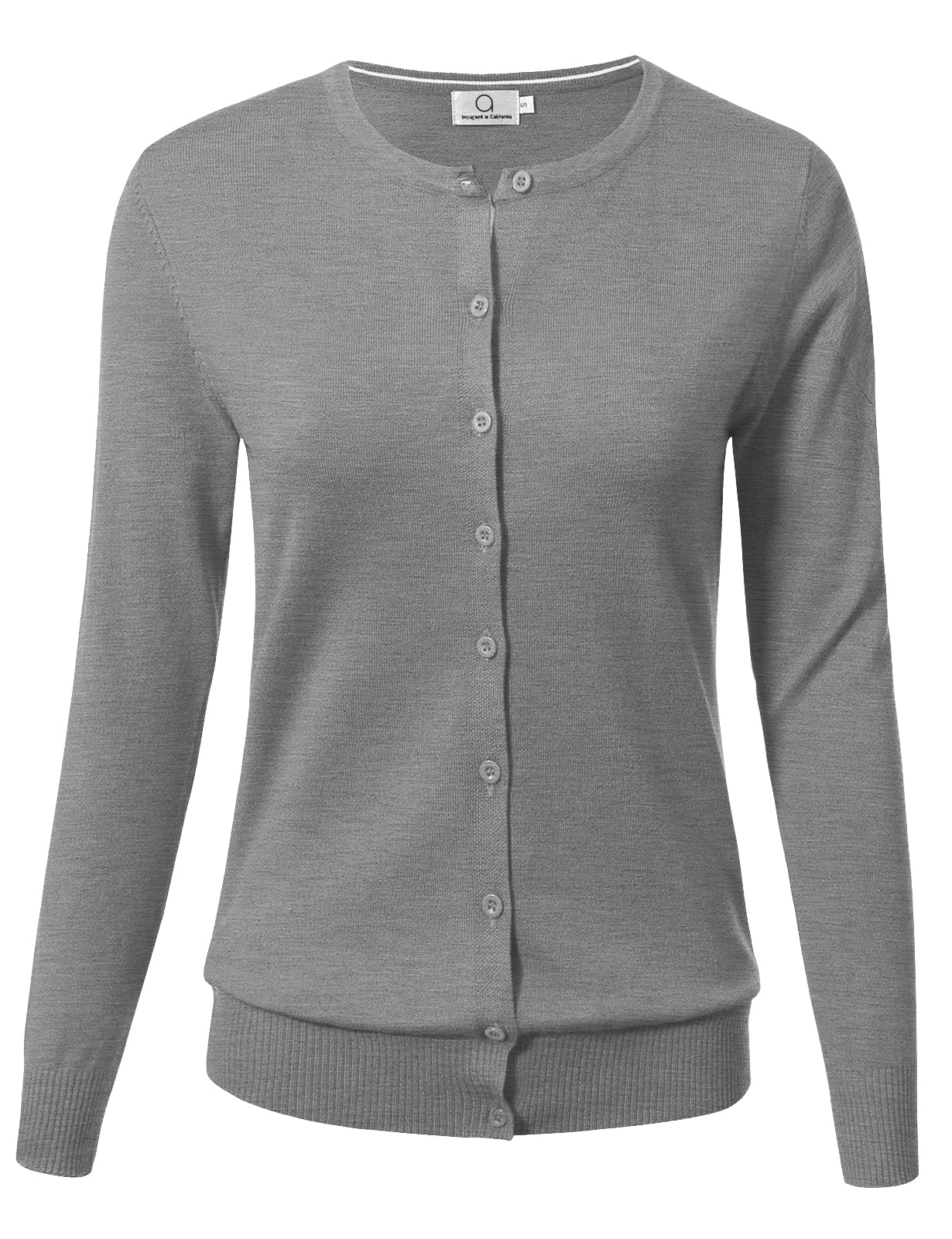 Allsense Women's Long-Sleeve Crewneck Cardigan