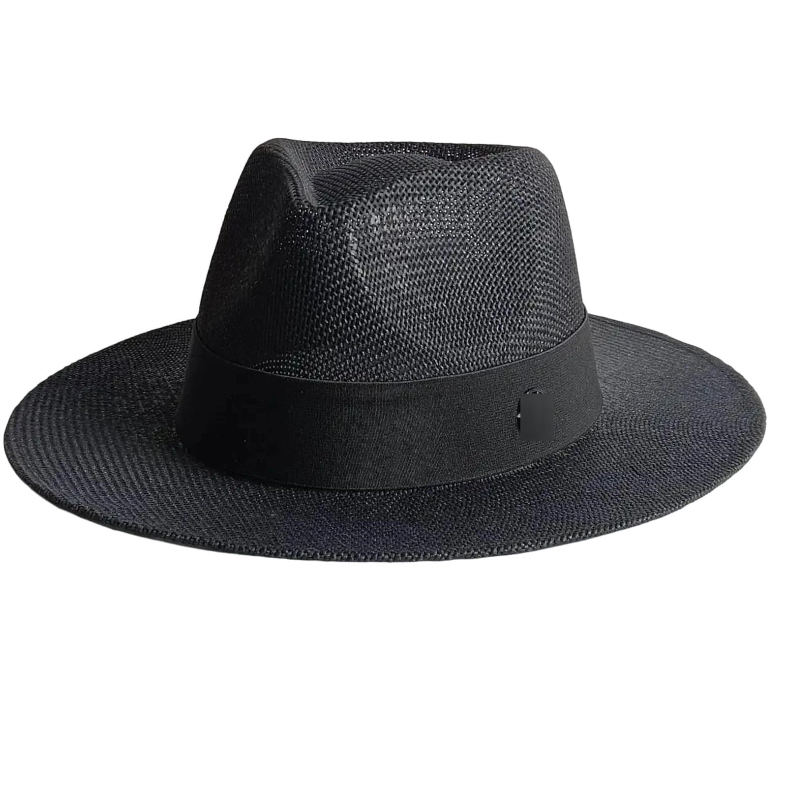 LCUVIMPEX Bucket Hats， Straw Sun Hat Women Flat Top Wide Brim Protection Size M55-58cm(16)