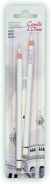 Conté à Paris Pastel Pencil - White (Pack of 2)