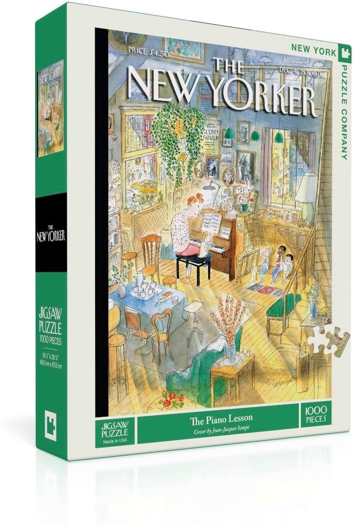 New York Puzzle Company - New Yorker Pawns in The Park - 1000 Piece Jigsaw Puzzle for Family Game Nights by Victoria Tentler-Krylov