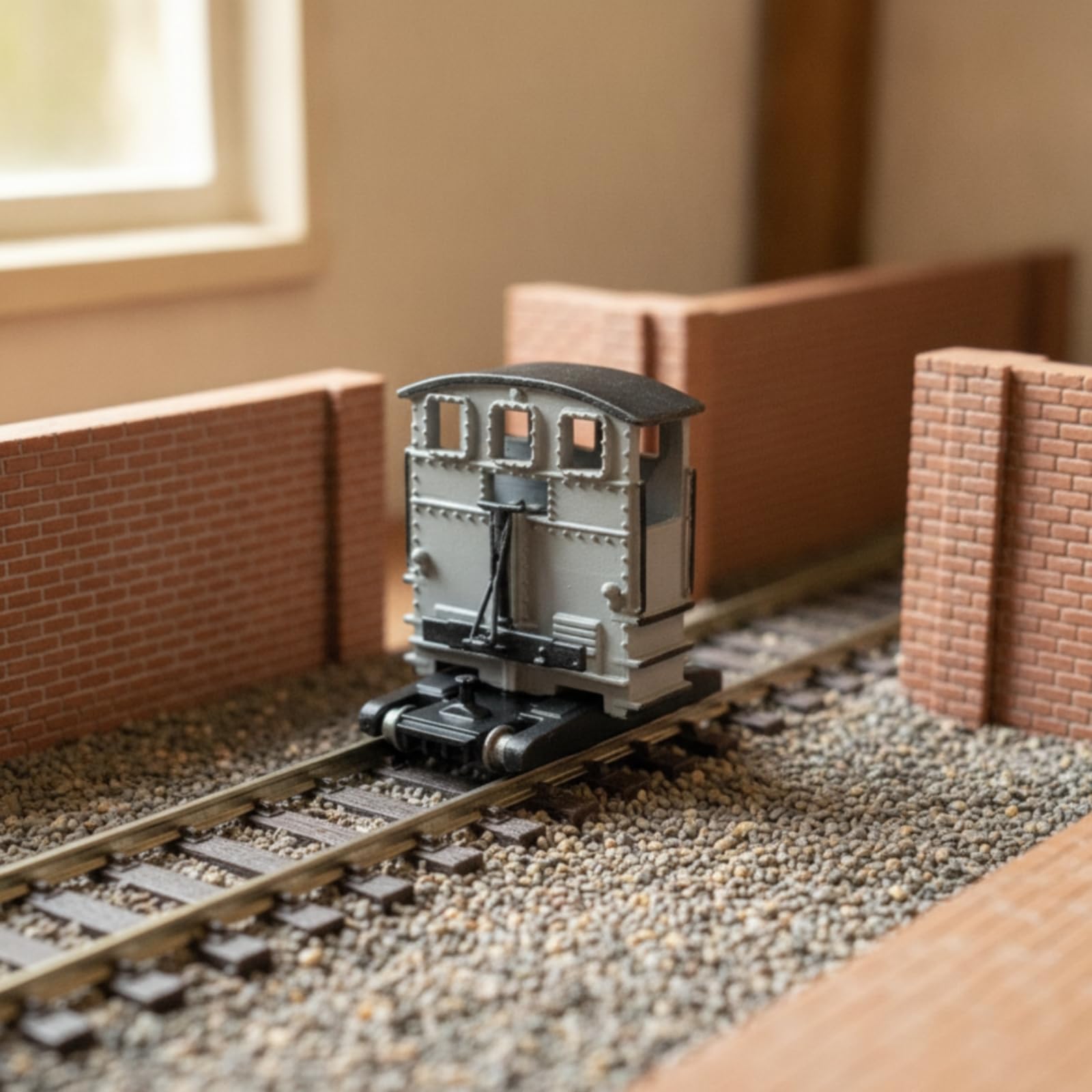 Harilla Réplique de Locomotive Statique Locomotive de Manœuvre Maquette Train Modèle Ho 1/87 en Plastique Aspect Dépôt Rail Non Motorisée Présentation de, Bleu, Jaune
