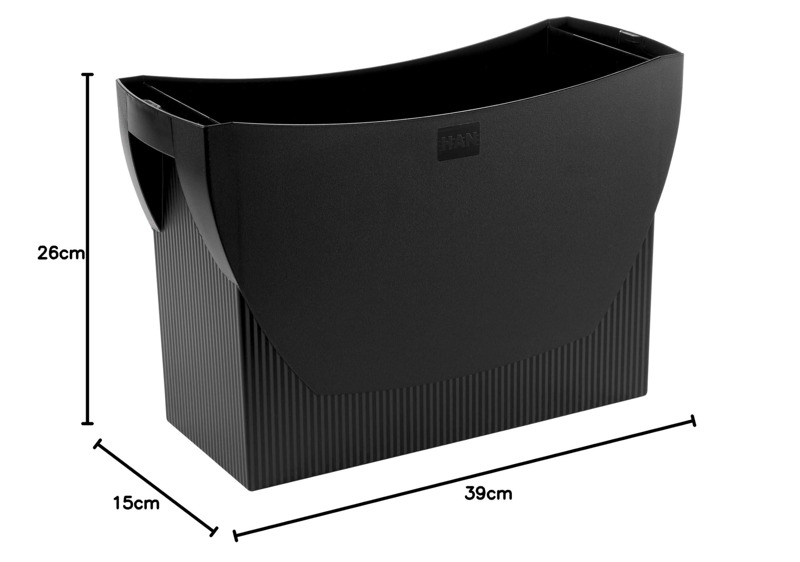HAN Scatola sospesa SWING KARMA, per 20 cartelle sospese, 80-100% materiale riciclato, 19008-13, eco-nero