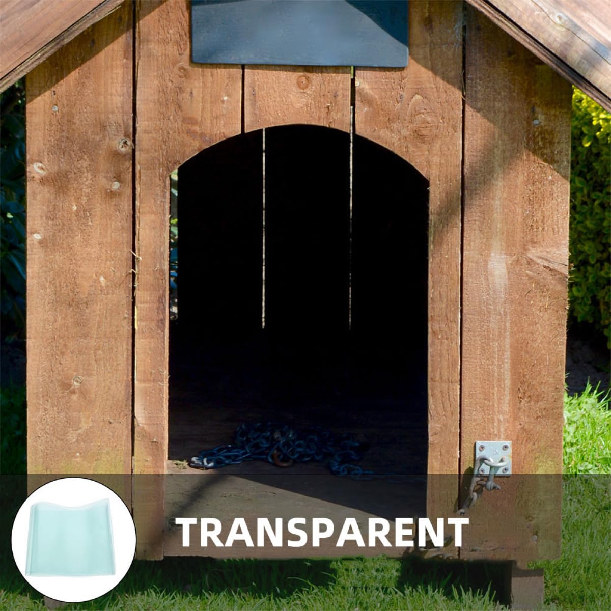 Volet de Rechange pour Chatière Chien en PVC Transparent, Bande de Porte Découpable, Sécurité Renforcée, Installation DIY pour Maison