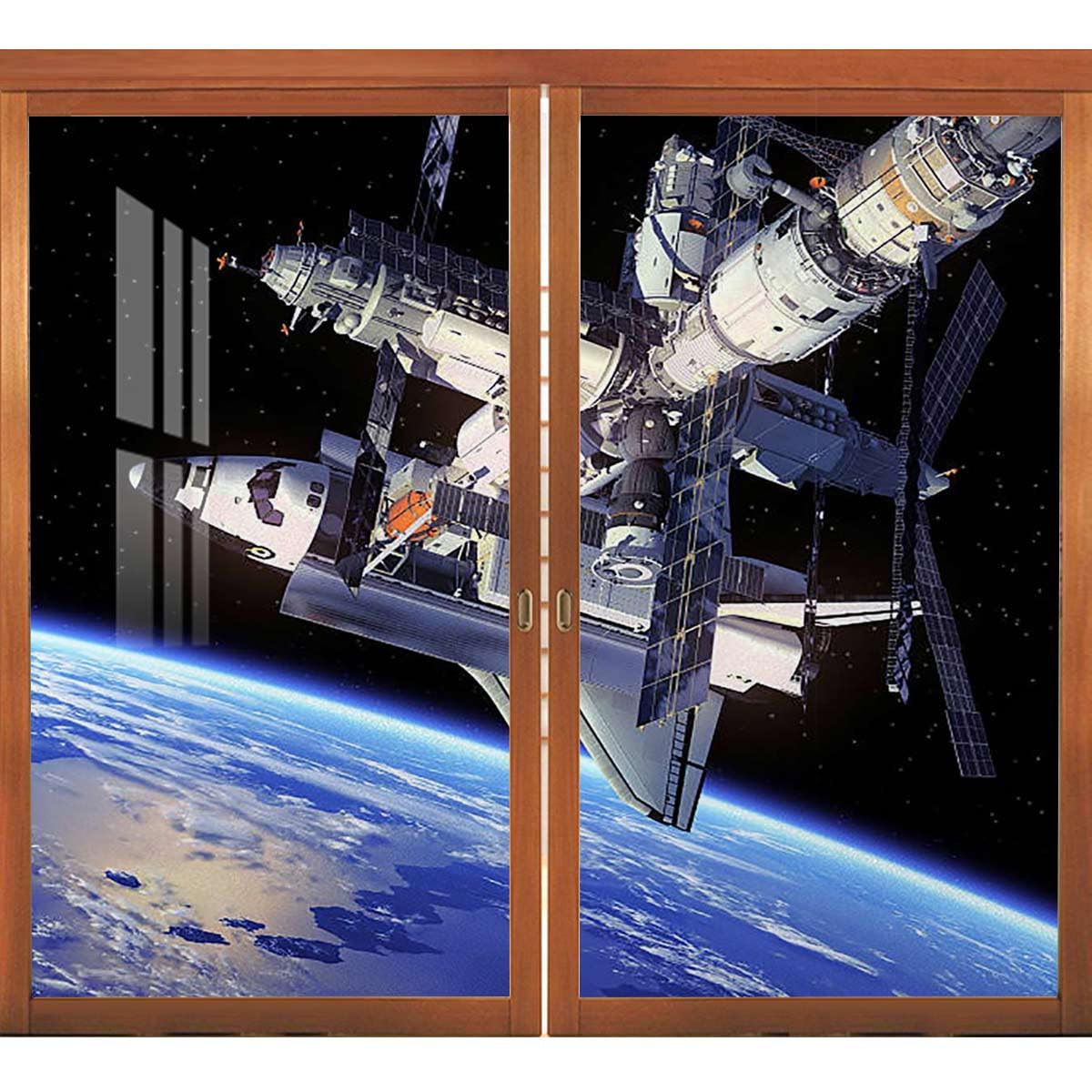 Amazon｜ブルーアッシュブラック 窓ガラスフィルム スペース