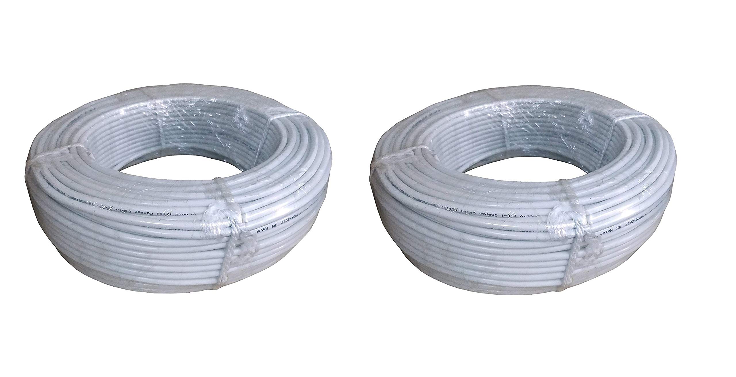 MecclienCCTV Wire Cable 3+1 Full Copper- 90 Meter (Pack of 2)