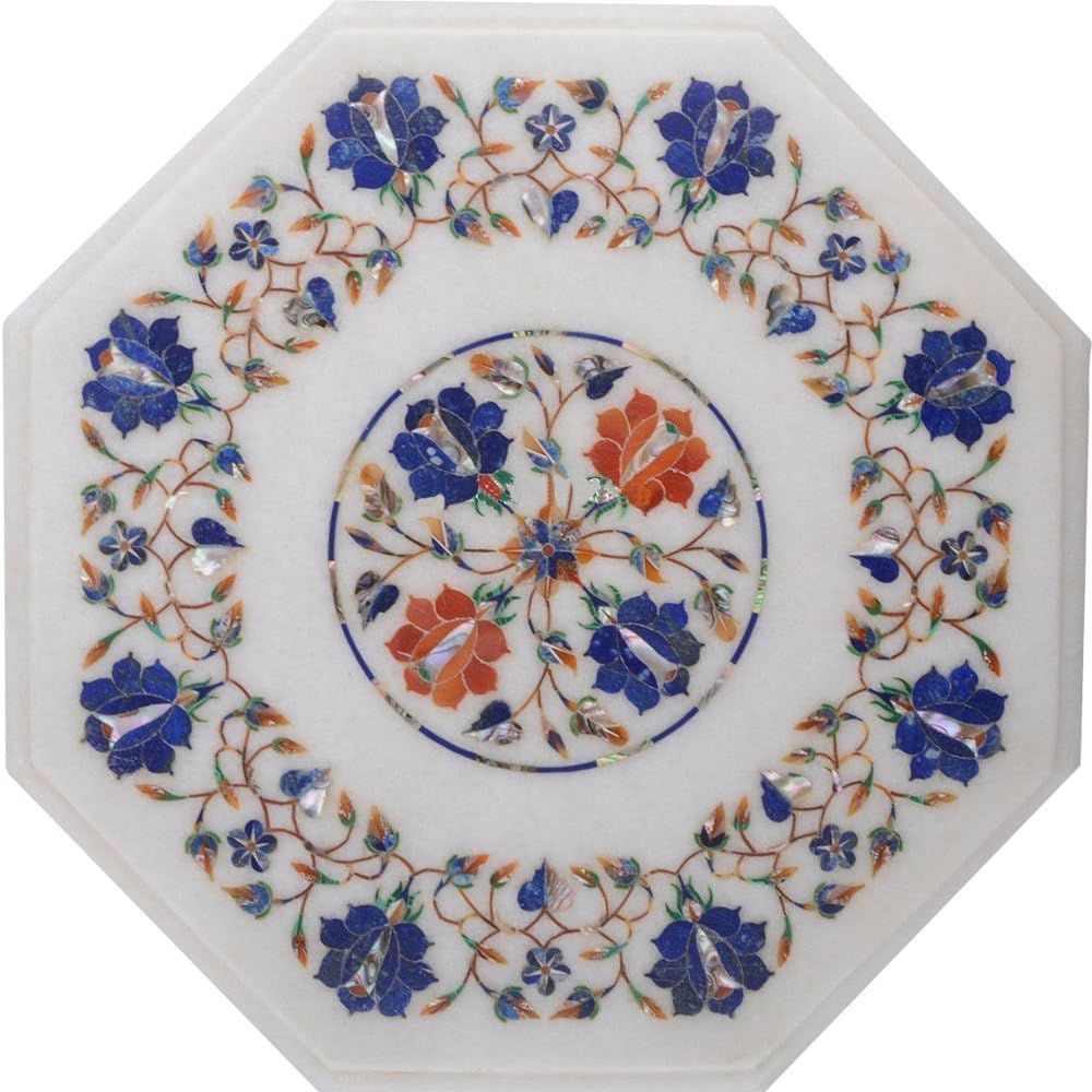 crafts look Pietra Dura Inlay Work Home Decor Marble Coffee/Side Table Top