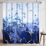 Purple Rideau de douche, Résumé rideau de douche en marbre pour salle de bain imperméable tissu Rideau de la douche ensemble avec crochets 72x72 pouces
