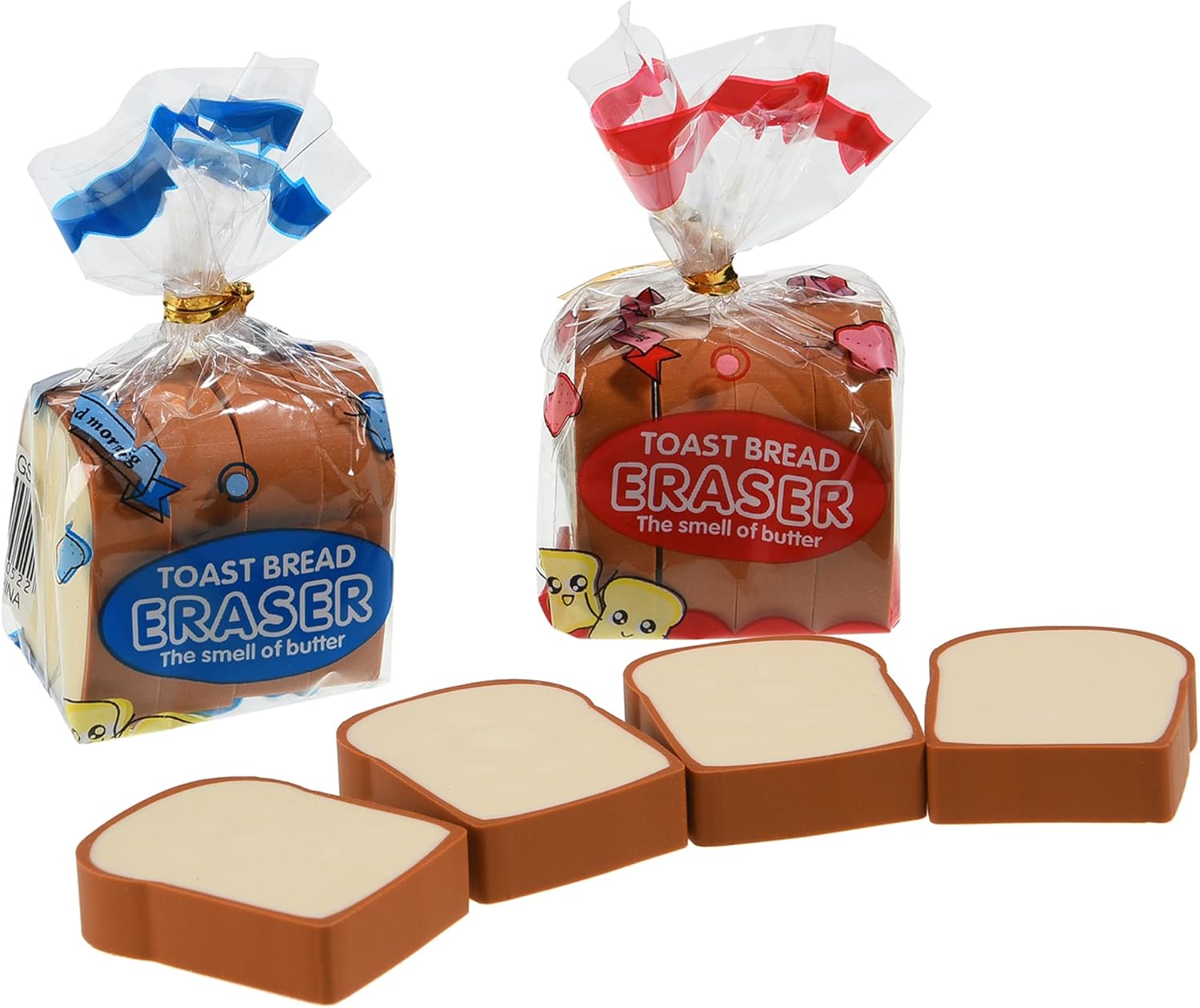 Bread Shaped Erasers for Kids 16Pcs Mini Novelty Toast Bread Erasers
