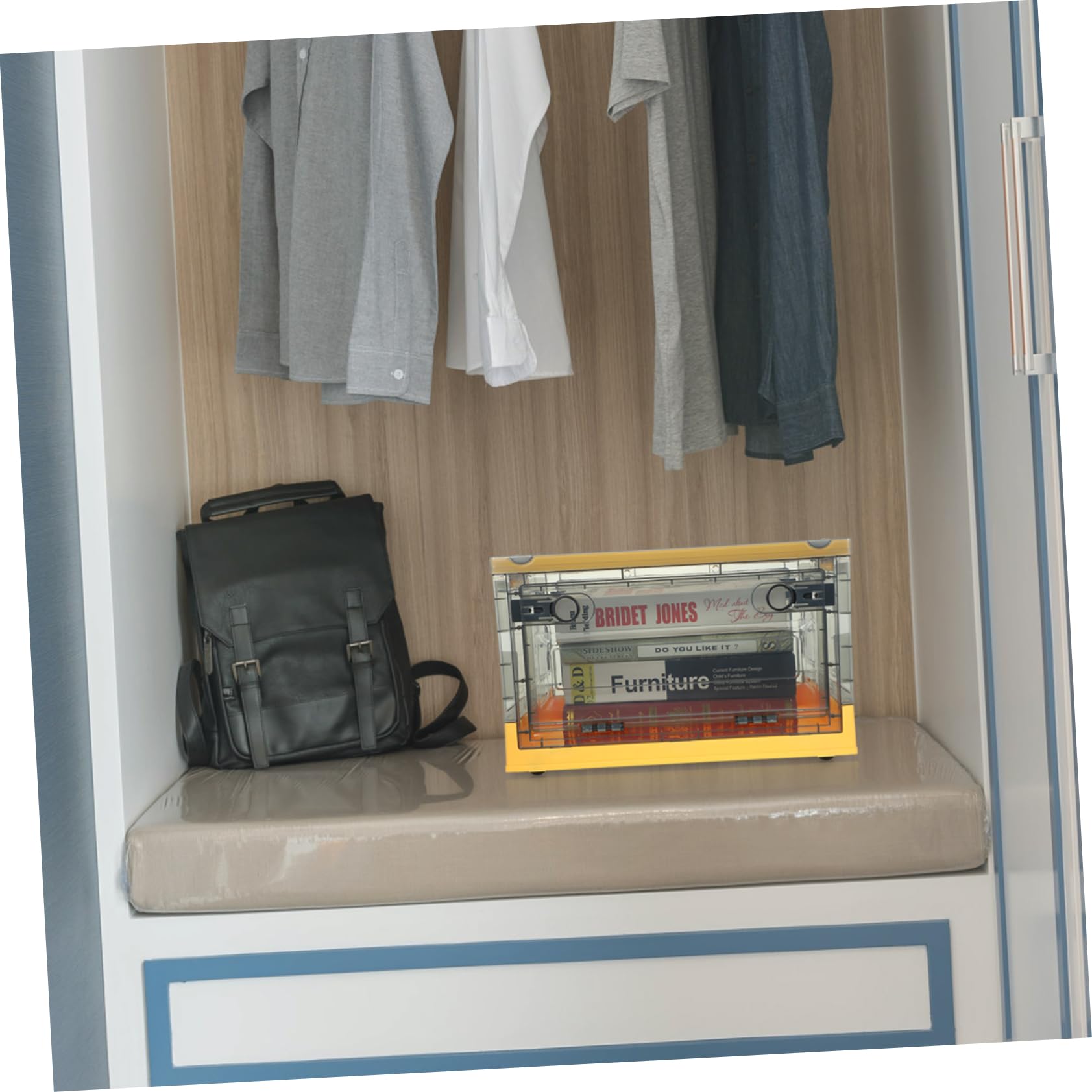 Alipis Caja De Almacenaje De Plástico Con Tapa Organizador Multifunción Para Hogar y Oficina