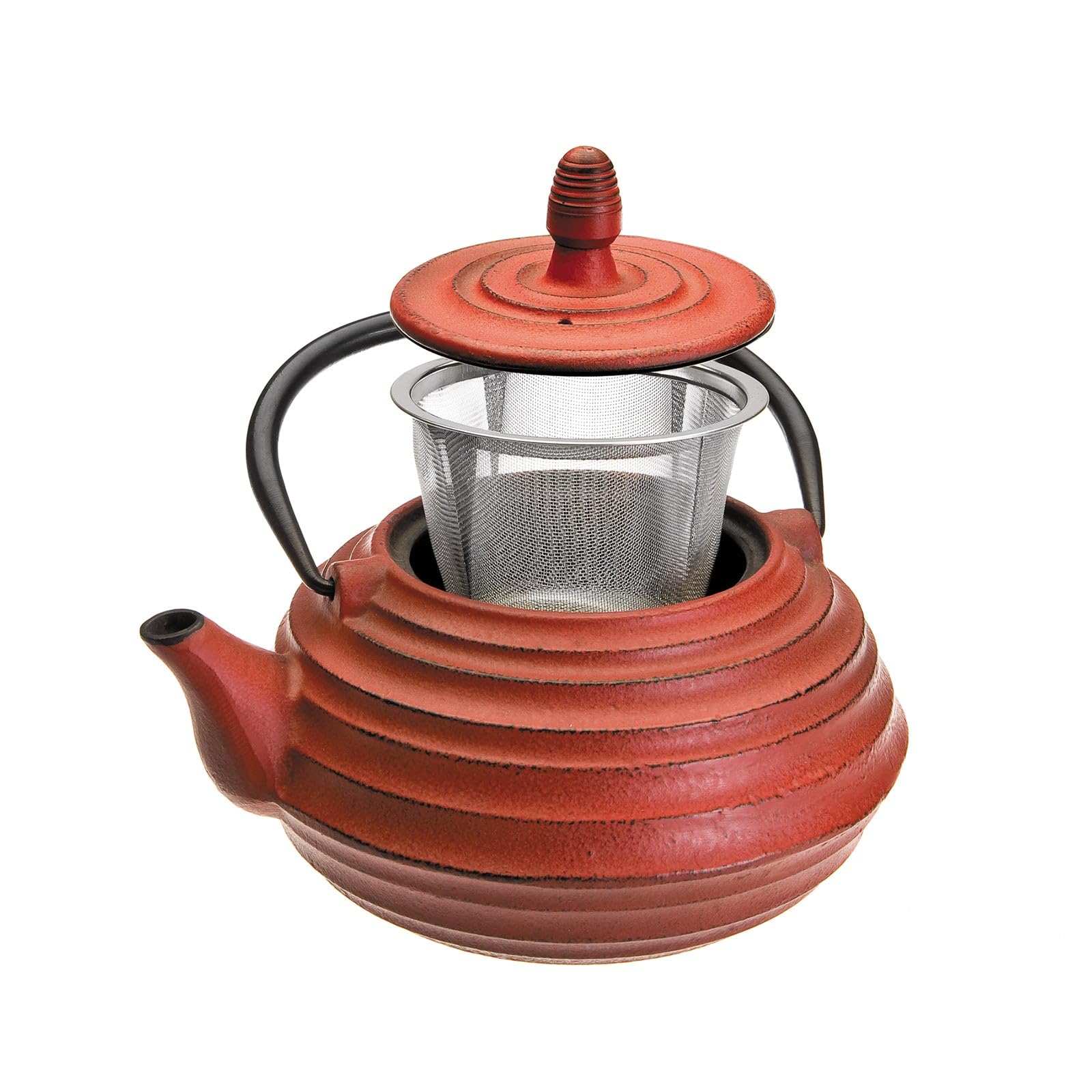 Ibili - Théière en Fonte Ceylan, 0,7 Litre, Intérieur Émaillé, Compatible avec les Plaques à Induction