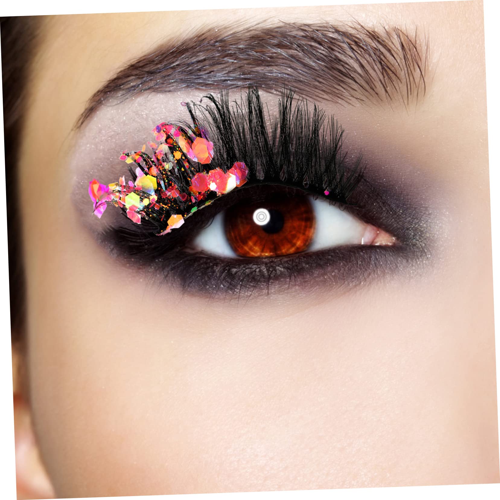 FRCOLOR 3 Set Di Ciglia Finte Con Glitter Accessorio Per Innesto Ciglia Finte Per Donna 3 Paia*3