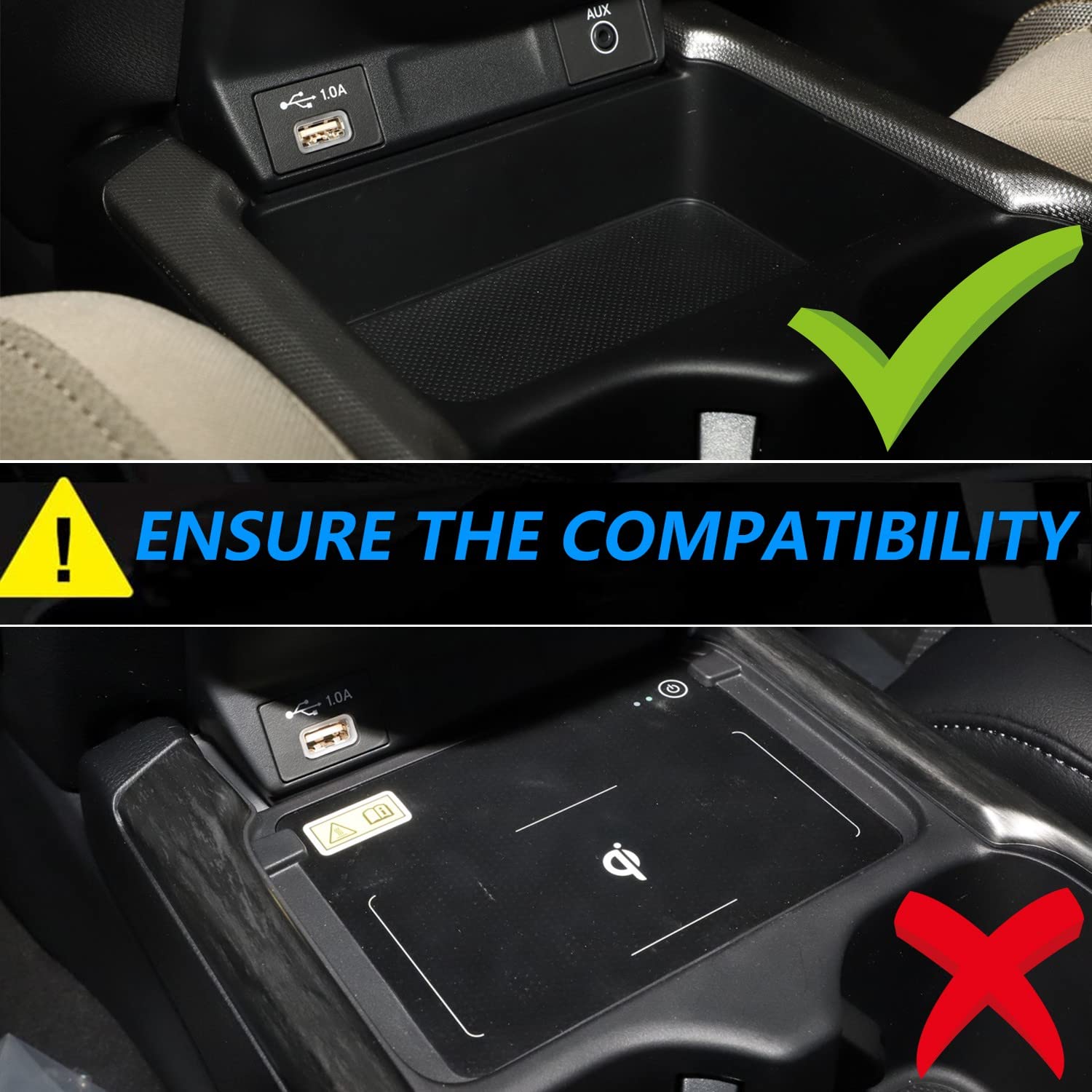 Caricatore Wireless Auto per Honda CR-V/CRV Hybrid 2021 2022, 15W Qi Pannello Accessori Console Centrale Rapida Ricarica Telefono Pad Regalo per i Possessori di 6a Gen Honda CR V