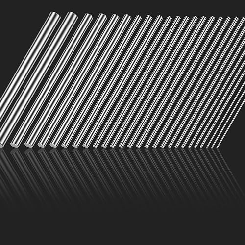 Miniatura 7 de DYWISHKEY Kit surtido de varillas de acero inoxidable, diámetro de 0.039-0.315in para hacer manualidades, pasador de mango (27 piezas)