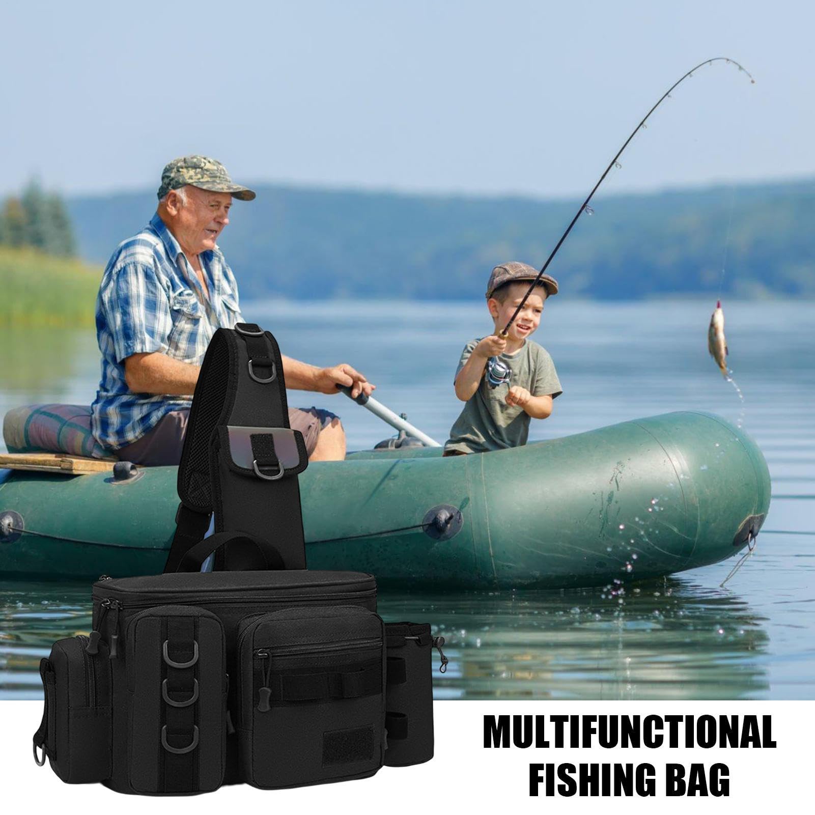 Torba na sprzęt wędkarski, Sling Bag Przynęty Gear Tackle Storage
