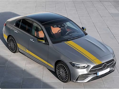 Miniatura 5 de QianBao 5 unids coche lado adhesivo espejo retrovisor pegatinas auto capó pegatinas cuerpo carreras deportes calcomanías conjunto rayas gráficos