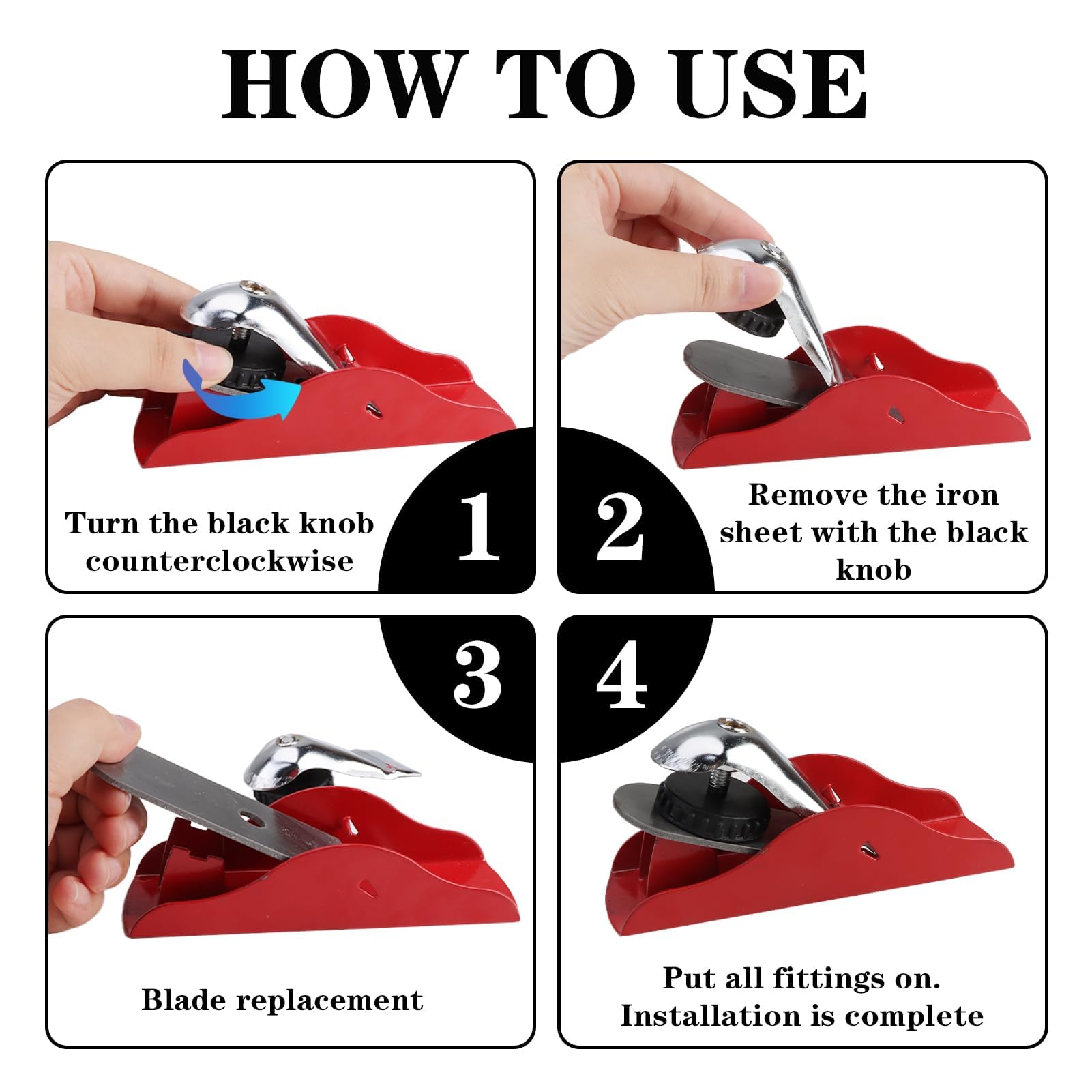 Mini Pialla A Mano Regolabile - Per Modellismo, Falegnameria, Lavori Fai-Da-Te