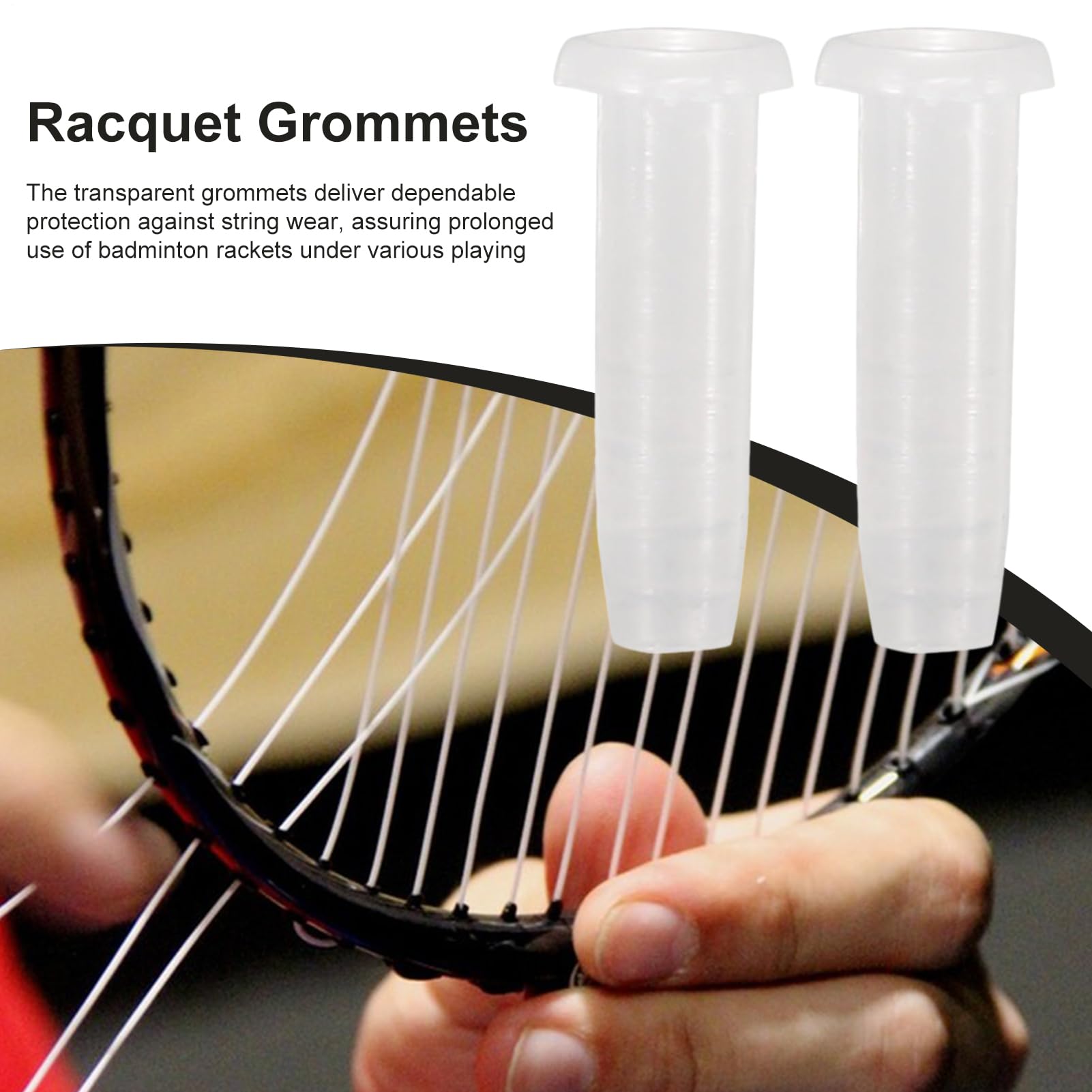 Œillets De Raquette De Badminton En Nylon - Multi-tailles Pour Protéger Vos Cordes !