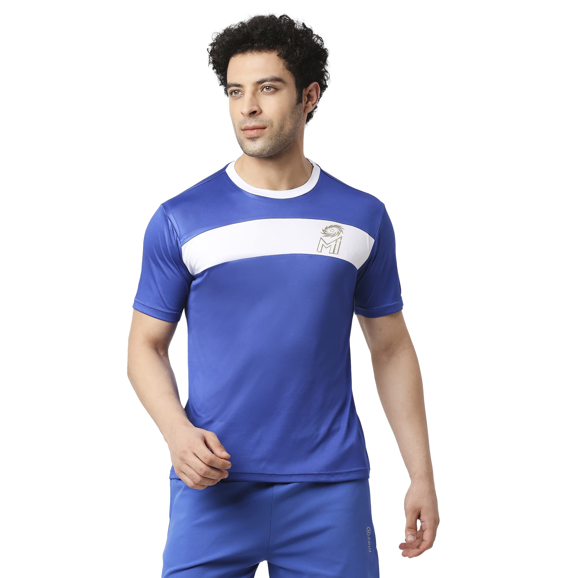 playRMen's Solid Regular Fit MI Fan Tee-3