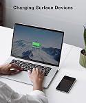 Adaptateur de charge de surface, PD jusqu'à 45W (15V/3A) Chargement rapide, USB C Connecteur magnétique femelle à surface pour Microsoft Surface Pro 9/8/7/6/5/4, Ordinateur portable 3/2/1, Livre, Aller