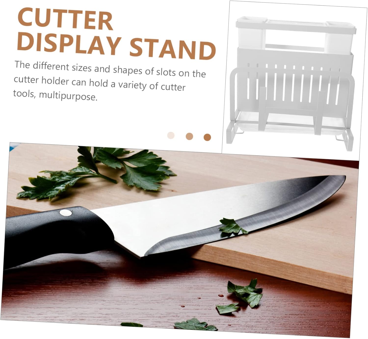 Kitchen Shelves Multi-purpose Cutter Rack Cutting Holder Storage Organizer Utensil Holder for Counter