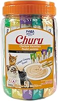 Vista 10 de INABA - Golosinas Churu para gatos, puré cremoso para gatos, sin cereales, que se puede lamer y exprimir, 60 porciones, variedad de atún en caja