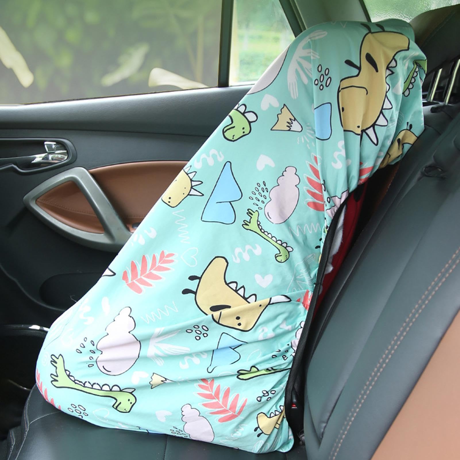 Generisch Cubierta de protección solar para asiento de coche, cubierta de seguridad para bebé, parasol refrescante con protección UV para viajes de bebé en verano