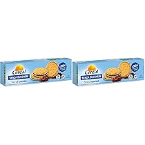 Céréal Biscotti SENZA ZUCCHERI, Fior di Cacao merendine dolci senza zuccheri, 185 g (Confezione da 2)