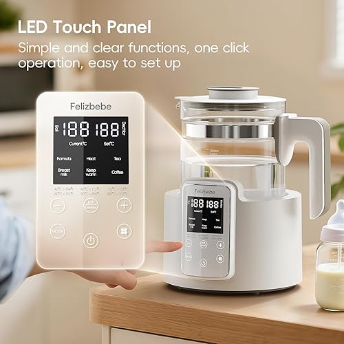 Miniatura 8 de Calentador de agua instantáneo, calentador de agua para fórmula de bebé, ventilador de enfriamiento más rápido de leche, calentador de biberones con