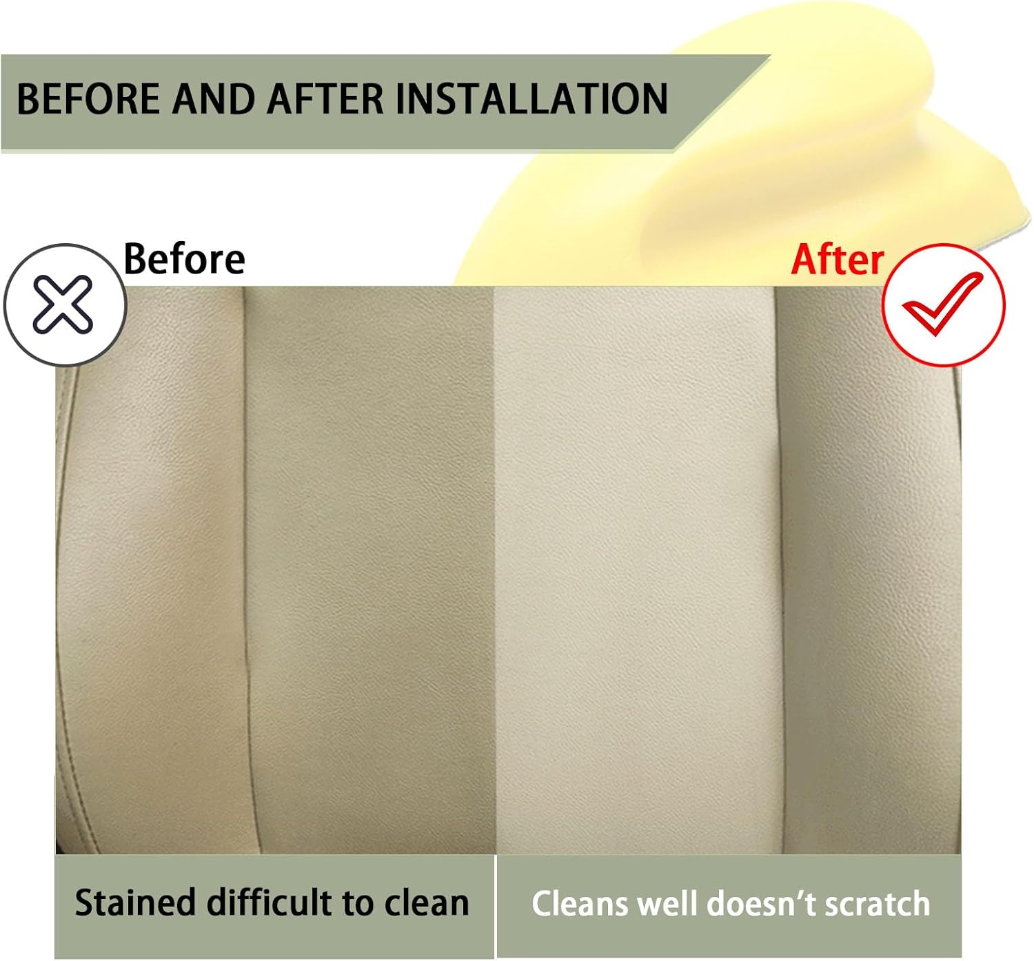 Ziciner 2PCS Nanometer Scratch-Free Car Interior Cleaning Brushes, Leather Car Seat Brusher with Easy Handle, for Vehicle Dashboand, Furniture Couch Boots Sofa, Leather Fabric image 4 of 5 B0CHRS9LC2