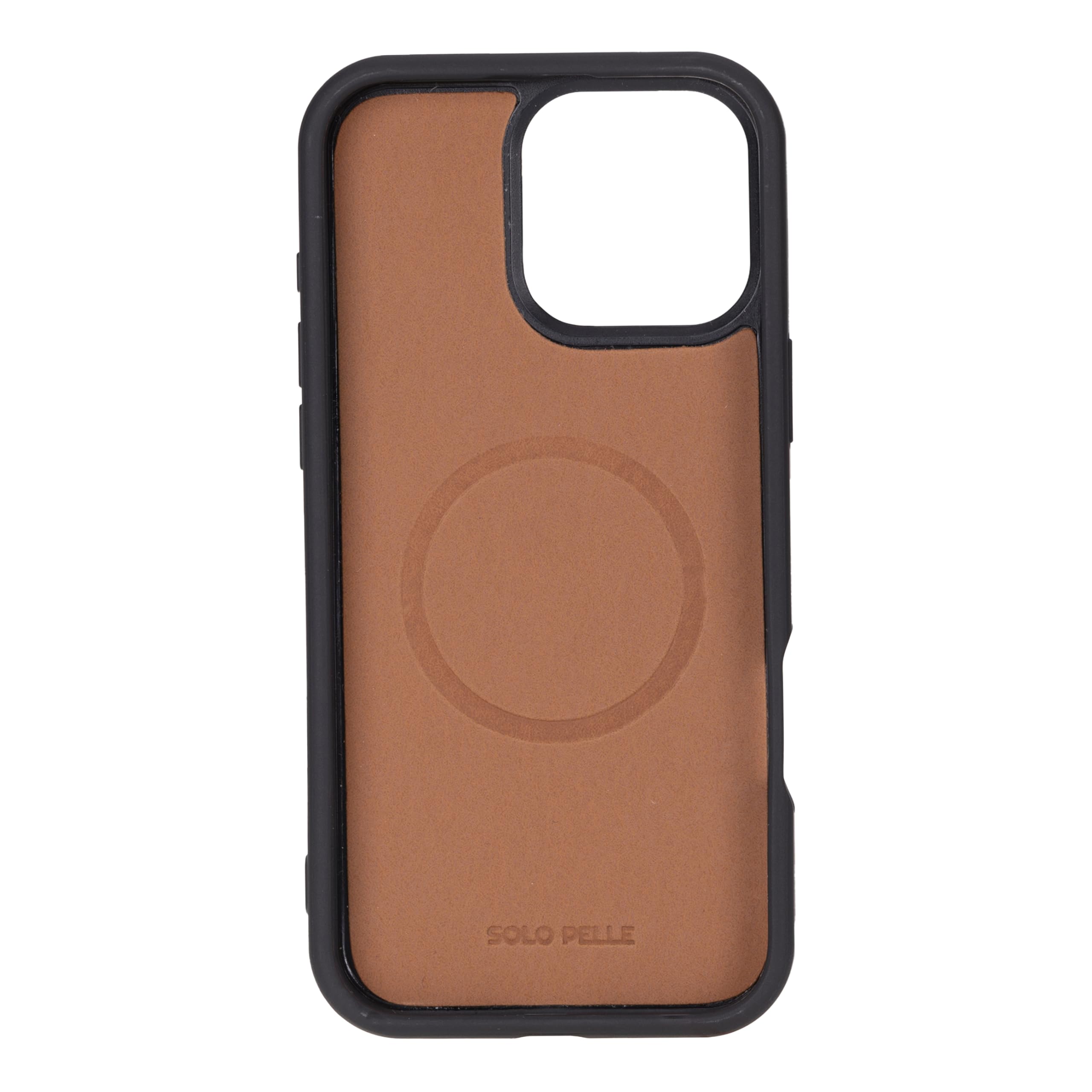 Solo Pelle Lederhülle kompatibel für iPhone 16 Pro in 6.3 Zoll abnehmbare Hülle (2in1) inkl. Kartenfächer geeignet für MagSafe Zubehör (Vintage Braun)