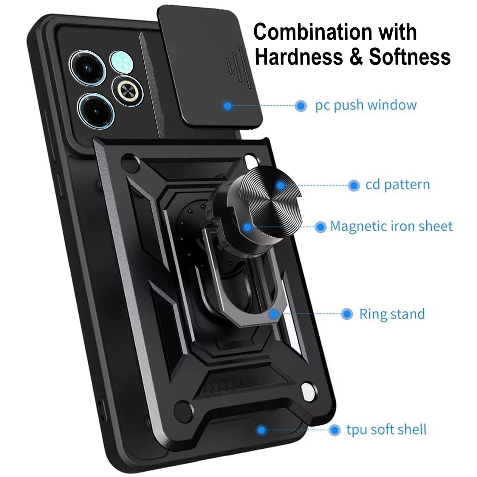 KZIOACSH Case for Infinix Hot 40i/Infinix Smart 8 - Image 3
