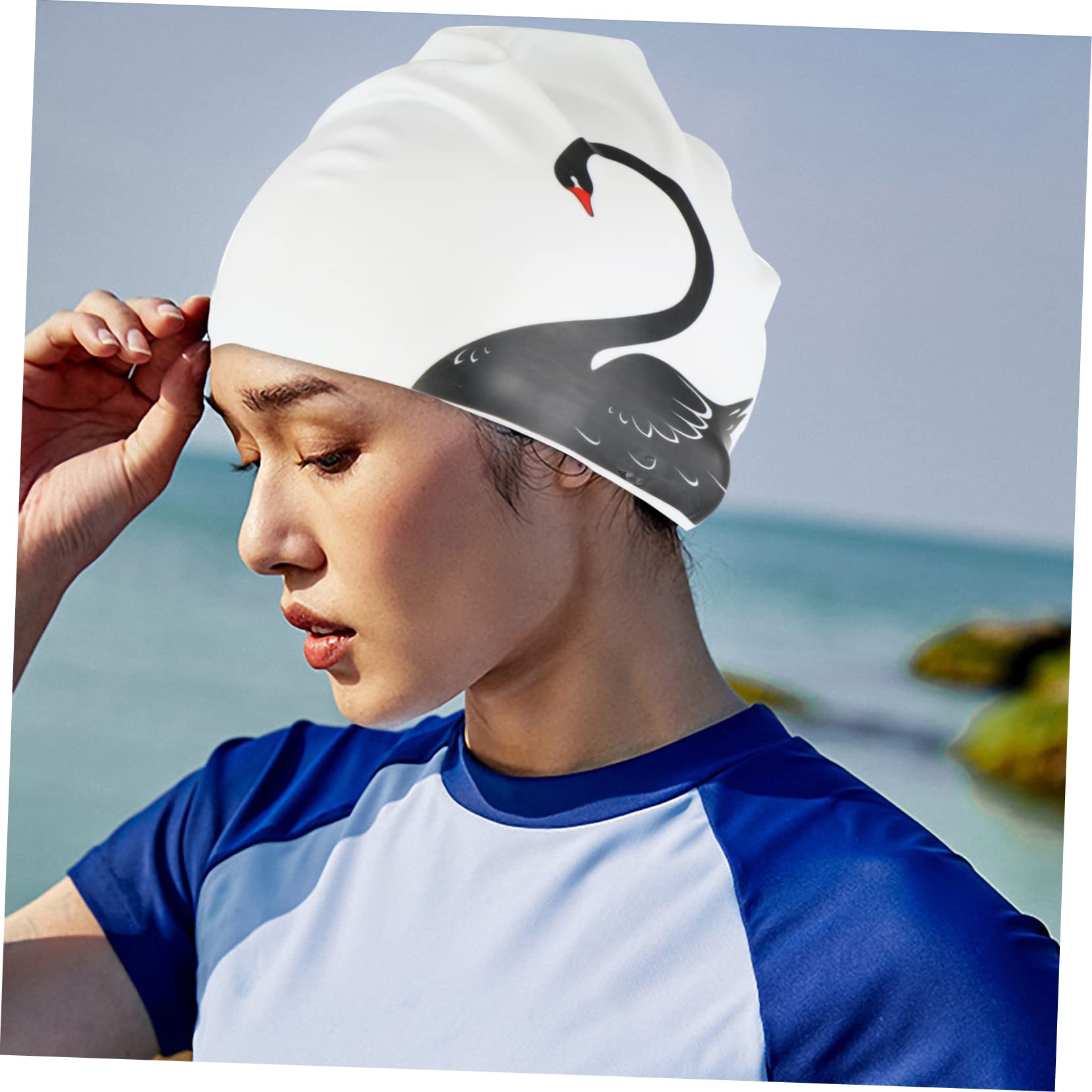 Cuffia Piscina Donna Copri Orecchie, Silicone 2 Pezzi