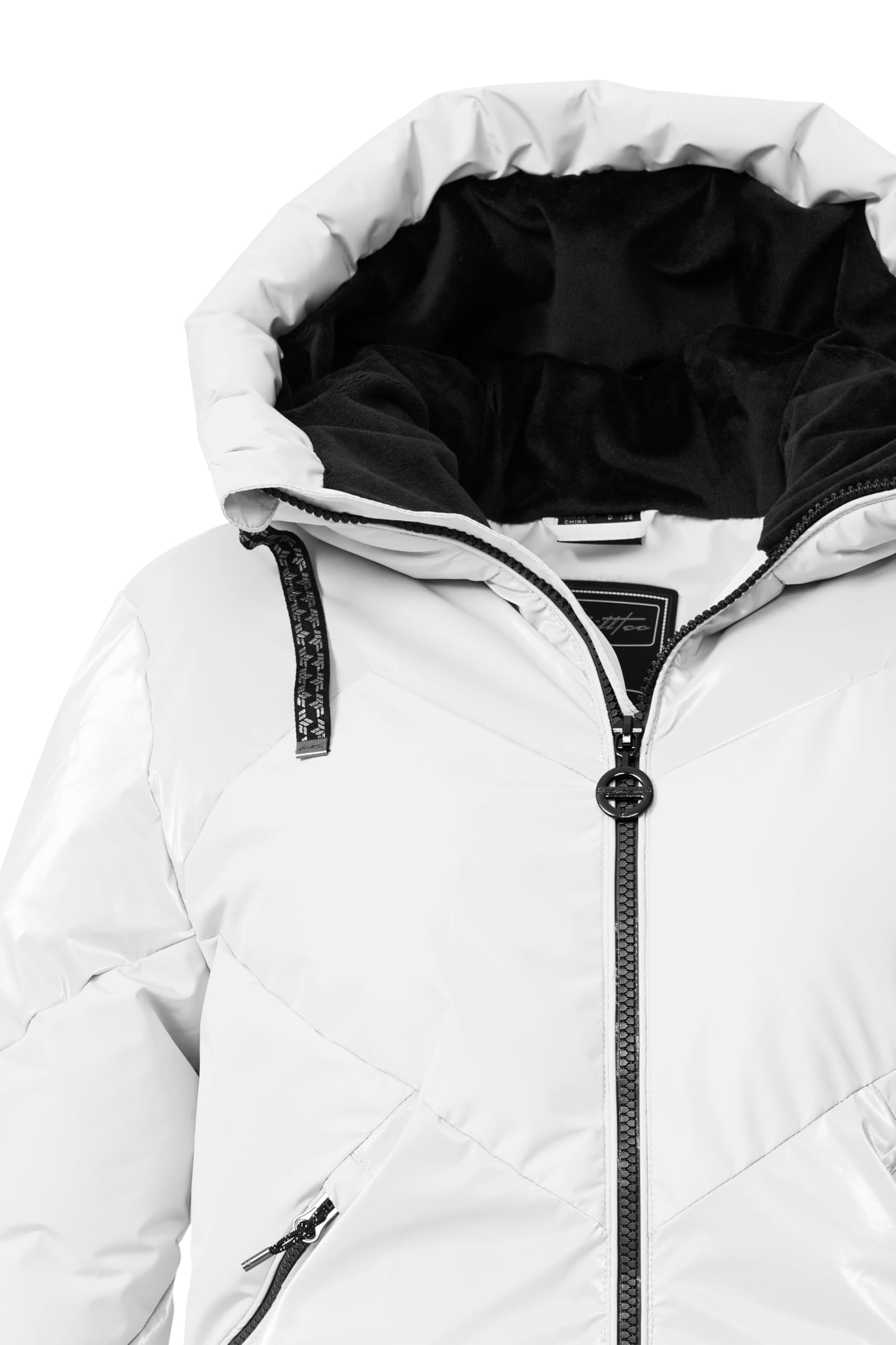 Killtec Damen Ksw 113 Wmn Ski Qltd Jckt Steppjacke/Skijacke/Funktionsjacke in Daunenoptik mit Kapuze und abzippbarem Schneefang