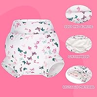 Vista 2 de BIG ELEPHANT Pañales de natación para bebé, 3 piezas, reutilizables, ajustables, lavables, impermeables, para niños y niñas, de 12 a 24 meses