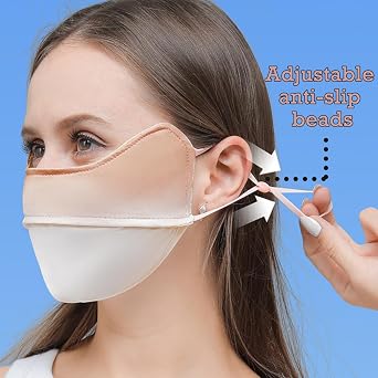 2Pcs Face Mask for Sun Protection, Reusable Washable Breathable Face Mask UV Protection Face Cover Motorcycle Cycling Sport Mask for Outdoor