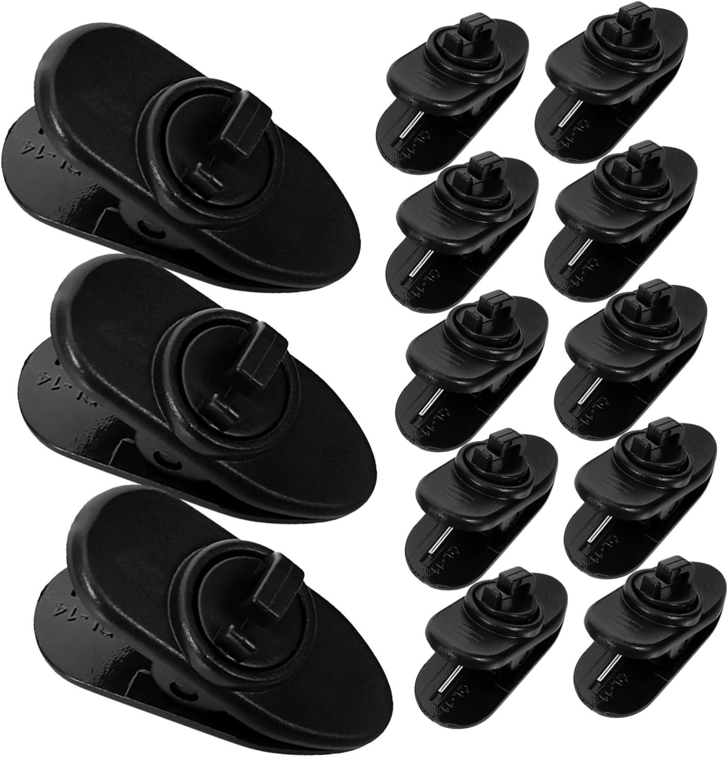 Vaguelly 30 Pcs Lapel Microphone Clips Small Microphone Tie Clips with Rotatable Clamp for Lavalier Mic Wire Management and Replacement Compatible with Mini Mics