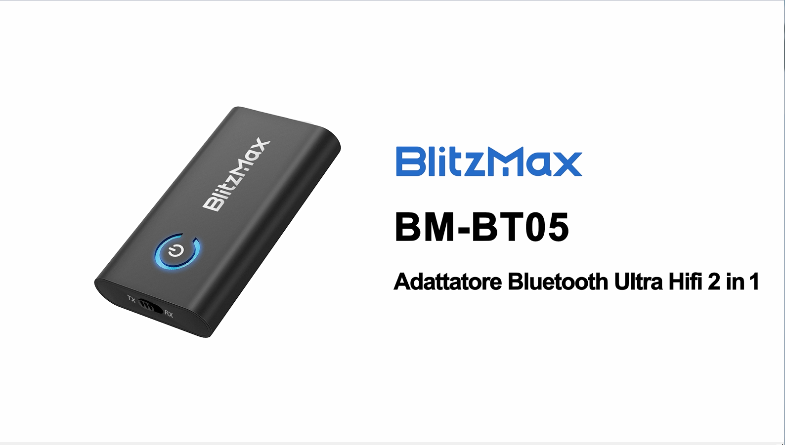 Adattatore Bluetooth 5.3 2 In 1 Trasmettitore/Ricevitore – Per TV, Auto, Aereo, Con Batteria 240mAh E Doppio Accoppiamento