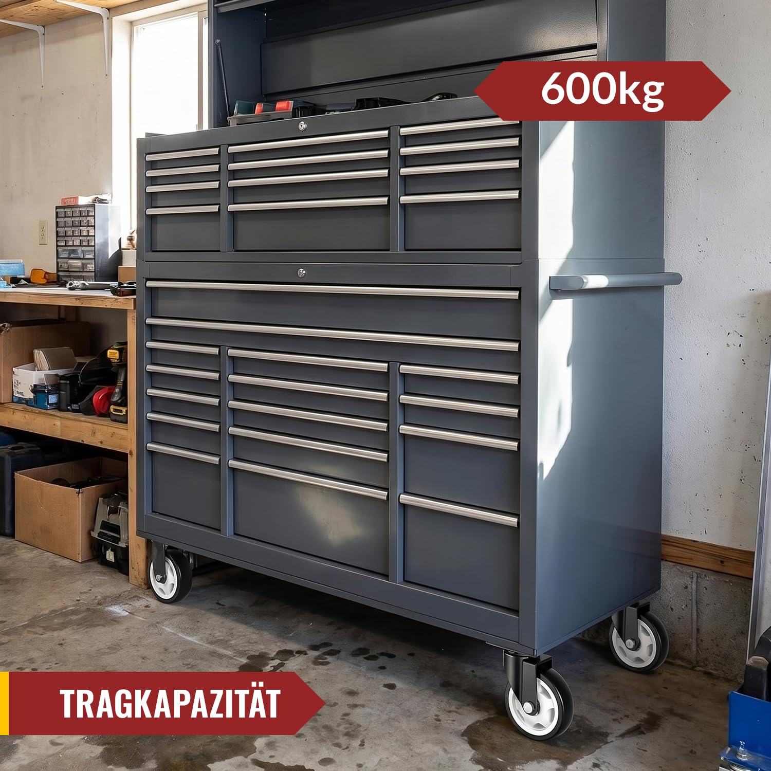 100mm roulettes pivotantes pour Meuble sans Frein - Jusqu'à 600 kg Lot de 4
