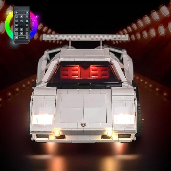 Remote Control Light Kit for Lego 10337 Countach 5000 Quattrovalvole [Energy Class A]