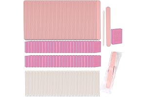 50 Sets Disposable Manicure Kit for Salon Home (pink)