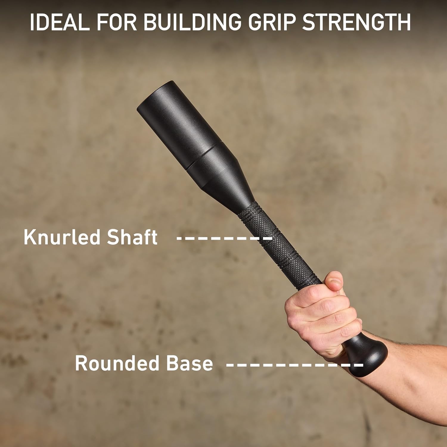 Steel Mace Bell for Training – 17 LB Total 6-Piece Steel Clubs Set – Mild Steel Construction with Black Powder Coating – Full Body Workout, Grip & Forearm Strength, Shoulder Mobility – Home Gym Fitness Tool