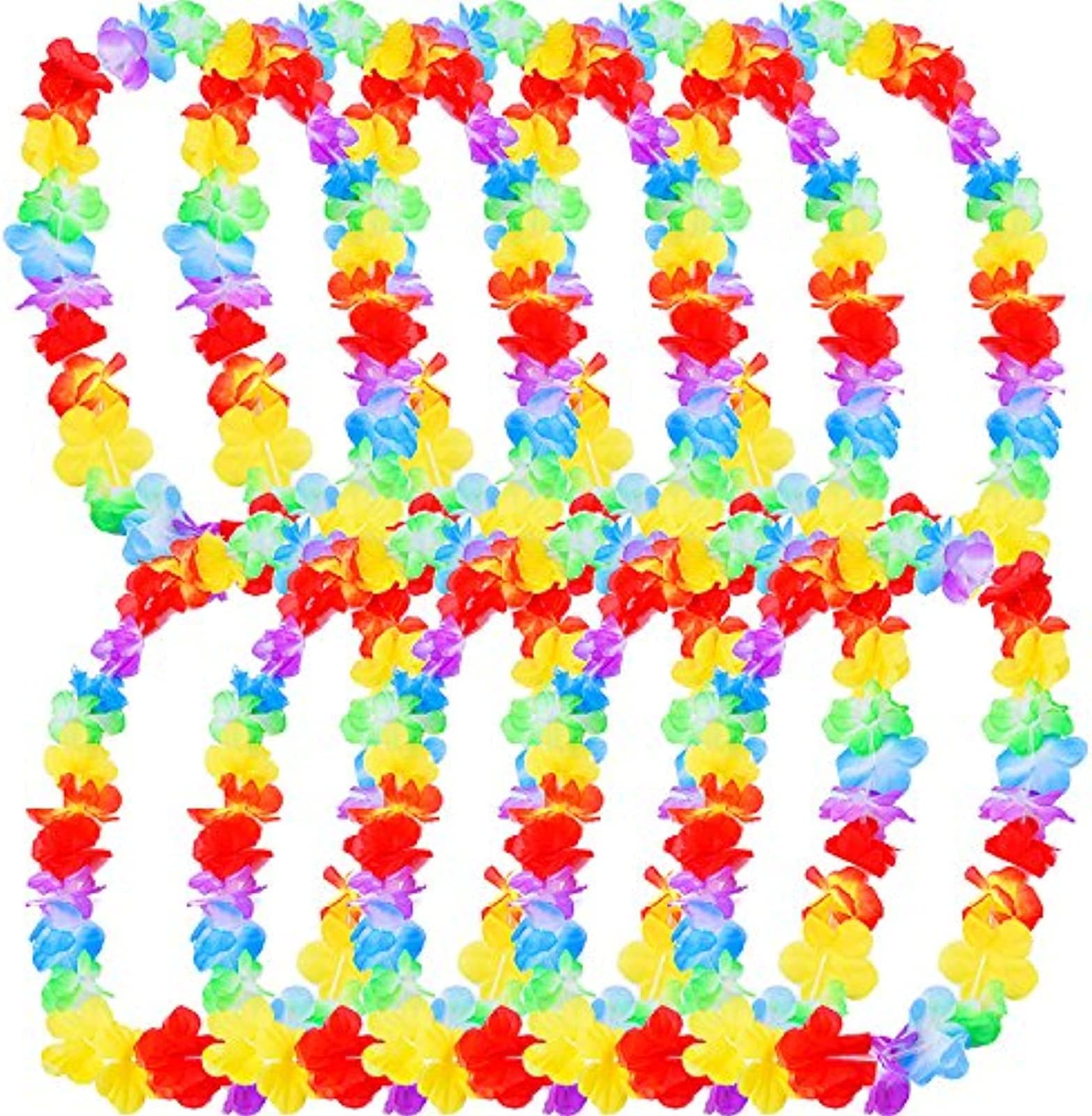 EBOOTHawaiian Ruffled Flower Lei Party for Dress, Necklace and Beach