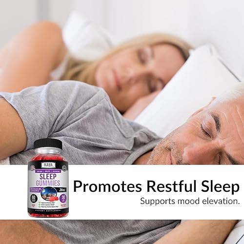 Miniatura 3 de Kaya Naturals Gomitas orgánicas para dormir (26 mg) Suplemento de salud y ayuda para dormir para adultos, te ayuda a conciliar el sueño de forma