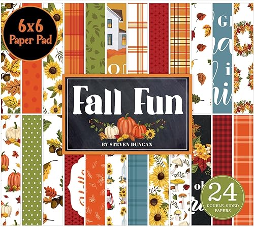 Miniatura 5 de Papel de álbum de recortes de otoño, doble cara, almohadilla de papel para álbum de recortes de otoño, calcomanía con calabaza, girasol, hojas, tema