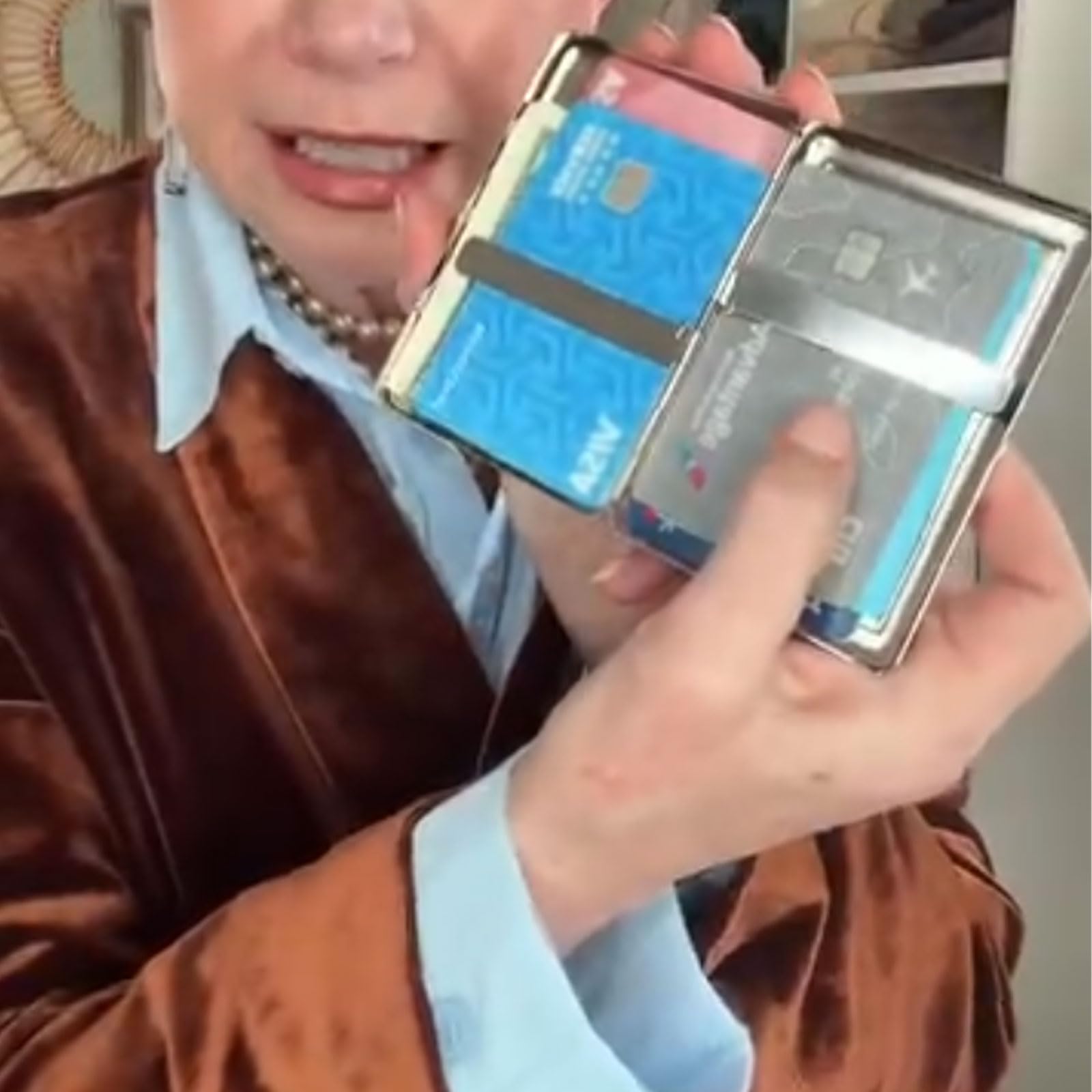 Vintage Card Holder, Vintage-Style Versatile Card & Cash Case, Metal Cases, Vintage Metal Card Holder/Wallets (D) - 5