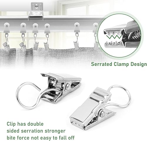 Miniatura 6 de TOKPLNU Accesorios de riel de cortina de techo, riel de cortina blanco flexible y flexible flexible de 12 pies para montaje en pared de techo, juego